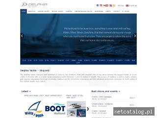 Zrzut ekranu strony www.delphiayachts.eu