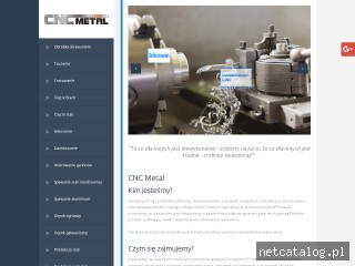 Zrzut ekranu strony www.cnc-metal.pl