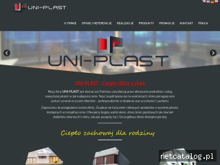 Zrzut ekranu strony www.uni-plast.eu