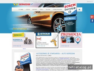 Zrzut ekranu strony www.sieradzan.pl