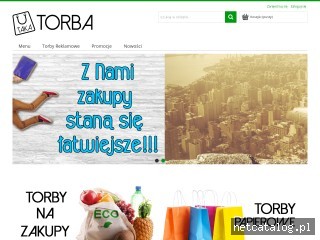 Zrzut ekranu strony www.taka-torba.pl