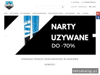Zrzut ekranu strony nartykrakow.pl