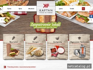 Zrzut ekranu strony www.kaptanfood.pl