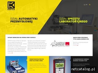 Zrzut ekranu strony www.kontech.com.pl