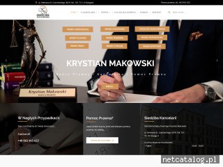 Zrzut ekranu strony www.krystianmakowski.pl