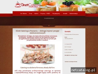 Zrzut ekranu strony www.dirett-catering.com.pl