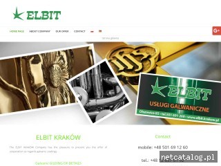 Zrzut ekranu strony www.elbit.krakow.pl
