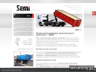 Zrzut ekranu strony www.semi.net.pl