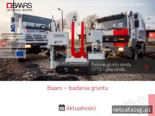Zrzut ekranu strony www.baars.pl