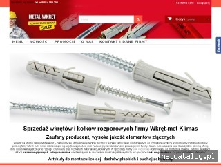 Zrzut ekranu strony metal-wkret.sklep.pl