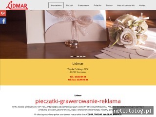 Zrzut ekranu strony www.lidmar.com