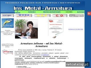 Zrzut ekranu strony insmetal.pl
