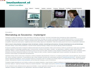 Zrzut ekranu strony www.implantgrot.pl