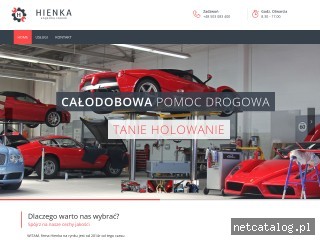 Zrzut ekranu strony hienka-krakow.pl
