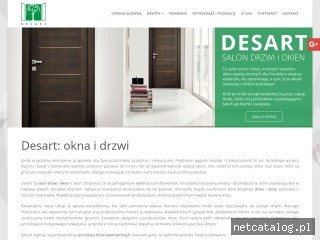 Zrzut ekranu strony www.desart.tychy.pl