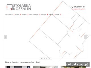 Zrzut ekranu strony stolarkakoszalin.pl
