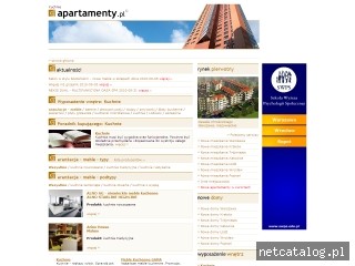 Zrzut ekranu strony www.kuchnie.apartamenty.pl