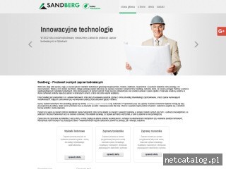 Zrzut ekranu strony sandberg.com.pl