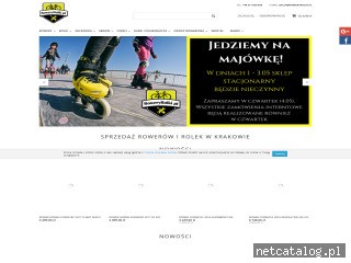 Zrzut ekranu strony roweryrolki.pl