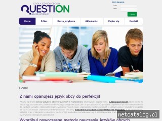 Zrzut ekranu strony www.question.edu.pl