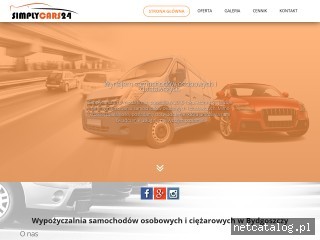 Zrzut ekranu strony www.simplycars24.pl