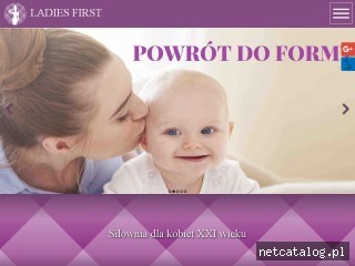 Zrzut ekranu strony www.ladies-first.pl