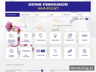 Zrzut ekranu strony margo-stomatologia.pl