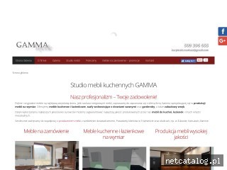 Zrzut ekranu strony gammameble.pl