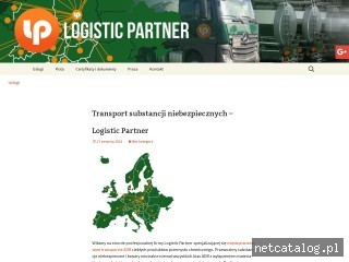 Zrzut ekranu strony logisticpartner.pl