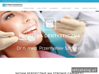 Zrzut ekranu strony dentysta-szczyrek.pl