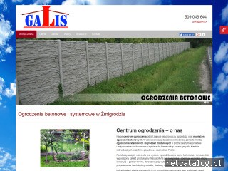 Zrzut ekranu strony www.galis.pl