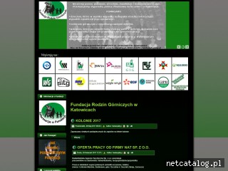 Zrzut ekranu strony www.fundacjafrg.pl