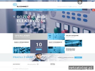 Zrzut ekranu strony www.el-connect.eu