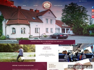 Zrzut ekranu strony www.dworekczluchow.pl