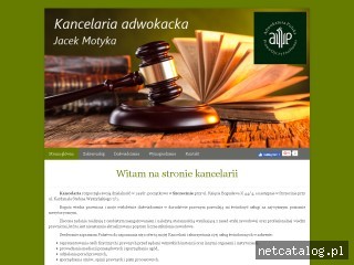 Zrzut ekranu strony adwokatmotyka.szczecin.pl