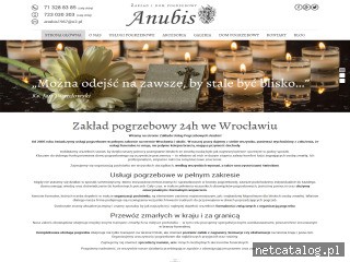 Zrzut ekranu strony www.anubis.info.pl