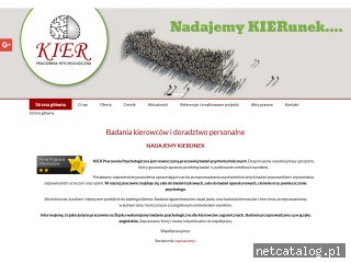 Zrzut ekranu strony kierbadania.pl
