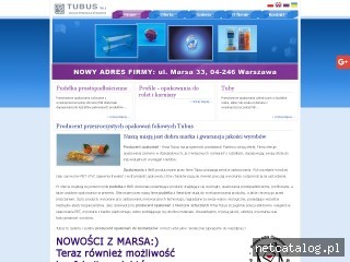 Zrzut ekranu strony www.tubus.com.pl