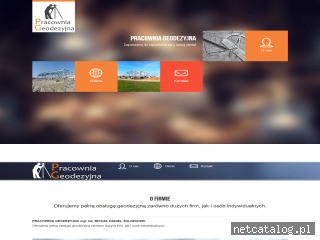 Zrzut ekranu strony pracowniageodezyjna.com.pl
