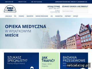 Zrzut ekranu strony endomed.com.pl