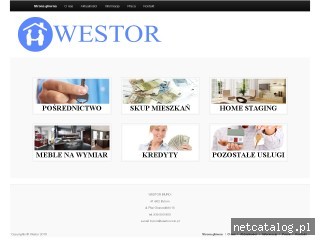 Zrzut ekranu strony www.westor.pl