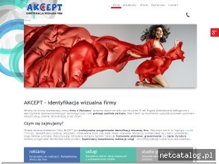 Zrzut ekranu strony akcept.com.pl