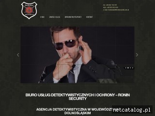 Zrzut ekranu strony www.roninsecurity.com.pl