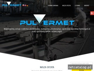 Zrzut ekranu strony www.pulvermet.pl