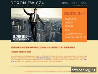 Zrzut ekranu strony www.doroniewicz.pl