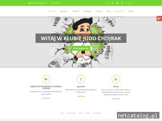 Zrzut ekranu strony judo-chojrak.pl