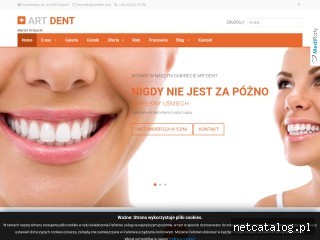 Zrzut ekranu strony www.artdent.org