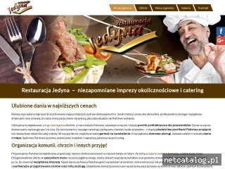 Zrzut ekranu strony restauracjajedyna.pl