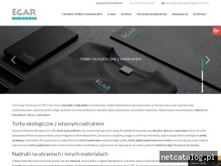 Zrzut ekranu strony www.egarscreen.com.pl