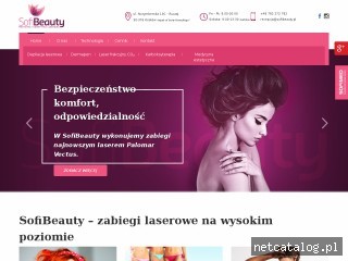 Zrzut ekranu strony sofibeauty.pl